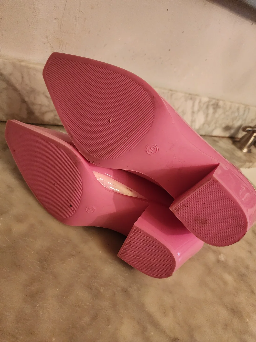 Women's Barbie Pink Rain Cowboy Boots